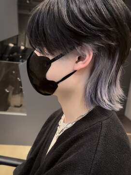 メンズサロン ガウディ 博多店(men's salon Gaudi) メンズロングウルフカット×インナーカラー×カルマパーマ