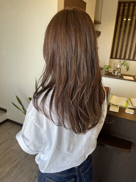 リュンヌ 門前仲町(lune) ロングレイヤーボブハイライトベージュカラーショート