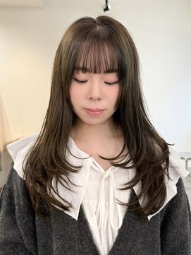 マルケ ドゥ マッシュ(MaruQuee de mashu) ハッシュカット/オリーブグリーン/シャギーボブ/梅田