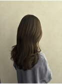 【qumu】オリーブベージュ×レイヤー