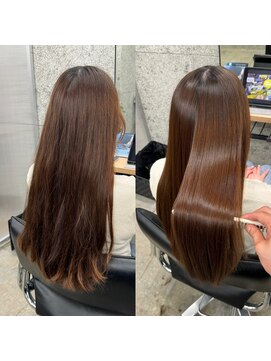  #髪質改善#縮毛矯正#美髪矯正#レイヤーカット#白髪ぼかし