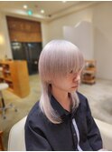 ハイトーン×ウルフヘア×ホワイトヘア
