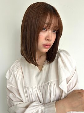 カバーヘアアンドスパ ブリス 浦和(COVER HAIR&SPA bliss) 髪質改善/ココアベージュ/内巻きボブ/小顔ヘア20代30代◎p浦和