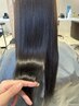 【ストレートうるつやヘアに】カット+ケア縮毛矯正＋7Step髪質改善TR/26000