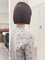 ソワ 北千住(soi) ボルドー×ボブ×縮毛矯正