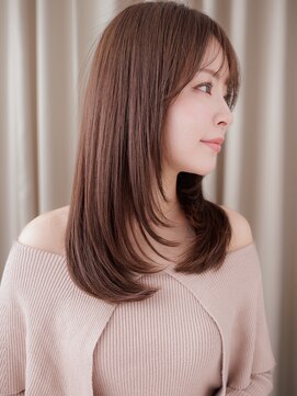 カバーヘア ブリス 上尾西口店(COVER HAIR bliss) ミルクグレージュ大人美人ワンホンレイヤーカットZ上尾30代40代
