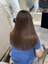 ジェニュイン(genuine) ロングレイヤー/ナチュラルブラウン