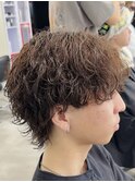 茶髪×シャドウパーマ