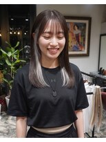 グッドフェローズ キタホリエ(GoodFellas kitahorie) ナチュラルストレート×インナーハイトーンカラーレイヤー艶感