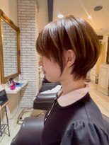 アルーシェ 錦糸町店(Alushe) 骨格補正で横顔美人♪大人の耳かけマッシュショート