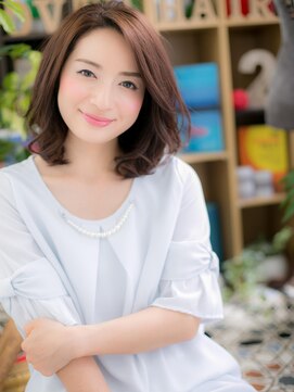 カバーヘアアンドスパ ブリス 浦和(COVER HAIR&SPA bliss) *+COVER HAIR+*…奥行き感で小顔に♪…グロッシーミディアムｄ!