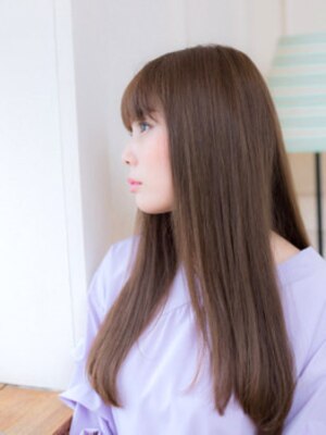 【サロン専用トリートメント付】貴女の髪を本気で考える《HAIR garden》の縮毛矯正で理想の艶×指通りへ―