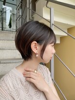 ロンド ストラーダ 心斎橋(Lond strada)&nbsp;【津賀　涼】大人美人ショートイメチェンモードダークアッシュ