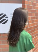 【117hairgarage】スモーキーカーキベージュ_ロング