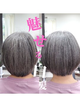 ルーミールーム(RoomieRoom) 50代60代大人きれい上品シルエットレイヤーぱつっとボブ髪質改善