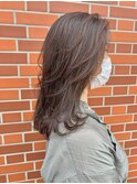 【117hairgarage】大人グレージュ_ウェーブミディ