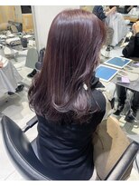 ヘアサロン ガリカ 表参道(hair salon Gallica)&nbsp;大人ゆるふわラベンダーグレーブリーチなしダブルカラー