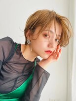 liberte銀座 大人可愛い暖色ベージュ×小顔ショート