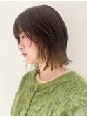 福井　レイヤーボブ　インナーカラーホワイトベージュ　髪質改善