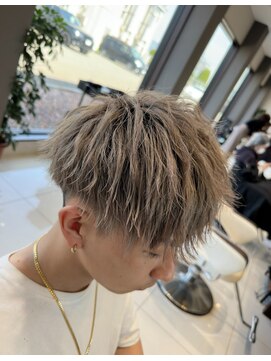 ドープリット(Dope LIT) 縦落ちハイトーンシルバーマッシュ