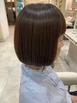 アッシュ 仙川店(Ash)&nbsp;40代50代60代 白髪ぼかし ぱつっとボブ 大人美人 美髪 髪質改善