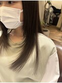 艶縮毛矯正顔周りレイヤーカット