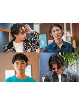 雑にキマる、ラフで無造作【グランジパーマ】が得意！ワイルドで野暮ったく漢ウケ抜群のメンズパーマ◎