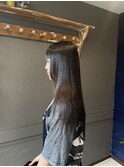 姫カットandストレートパーマ