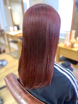 ナチュラル 仙台駅前店(Natural) natural仙台駅前店　レッド艶髪カラー