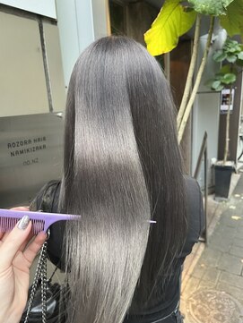 アオゾラヘアー 本店(AOZORA HAIR) 酸性ストレート×ハイトーン 髪質改善