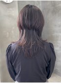 クラゲヘアミディアムレイヤーウルフヘア姫カットパッツン