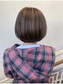 【morio成増/一戸】ハイライト大人かわいい丸みボブ