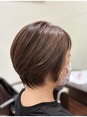 ショート×ラベンダーブラウン