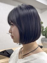 エルヘアメゾン(el. hair maison) タッセルボブ静岡ボブショートダークグレージュショートボブ