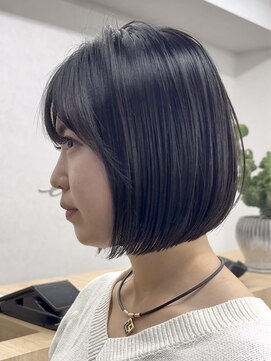 エルヘアメゾン(el. hair maison) タッセルボブ静岡ボブショートダークグレージュショートボブ
