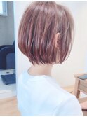 Say.レイヤーショートショートボブ大人ショートローズブラウン