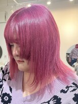 ラック 津田沼(LUCK)&nbsp;ピンク/津田沼/韓国ボブ/ケアブリーチ/似合わせカット
