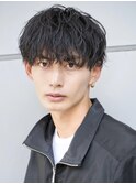 緩めソフトツイストマッシュパーマ刈り上げツーブロック