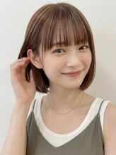 フラテロ(fratello) ショート/丸顔/面長/前髪あり/ボブ/シースルーバング