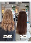 白髪染めも髪質改善カラーでマイナス10歳40代50代白髪ぼかし美髪