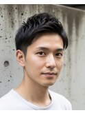 ▼アップバング/メンズカット/ツーブロック/ビジネスマン