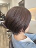 4　カット＋ノンジアミンカラー＋1STEP髪質再生トリートメント￥12100