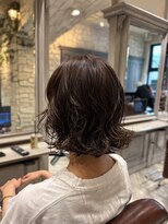 シャル 辻堂(shalu)&nbsp;外ハネボブパーマ×ナチュラルブラウン