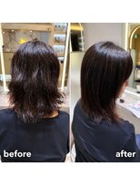 アース 渋谷店(HAIR&MAKE EARTH)&nbsp;渋谷縮毛矯正｜広がりを抑えた艶髪ミディアム
