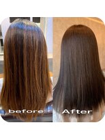 イーラヘアー(ERA HAIR)&nbsp;エステカラー×アッシュグレー×ナチュラル×艶々髪