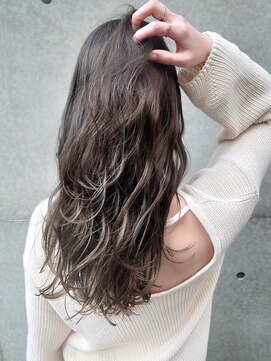 デザート(Des.Art) 【Des.Art 赤坂】ロング×3Dハイライト×白髪ぼかし