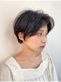 【SiSTA】田中ネイビーセンターパートハンサムショート