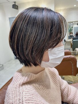 ジェービーヘア 稲毛(jb hair) ショコラベージュ　ワンカールボブルフ　【稲毛】