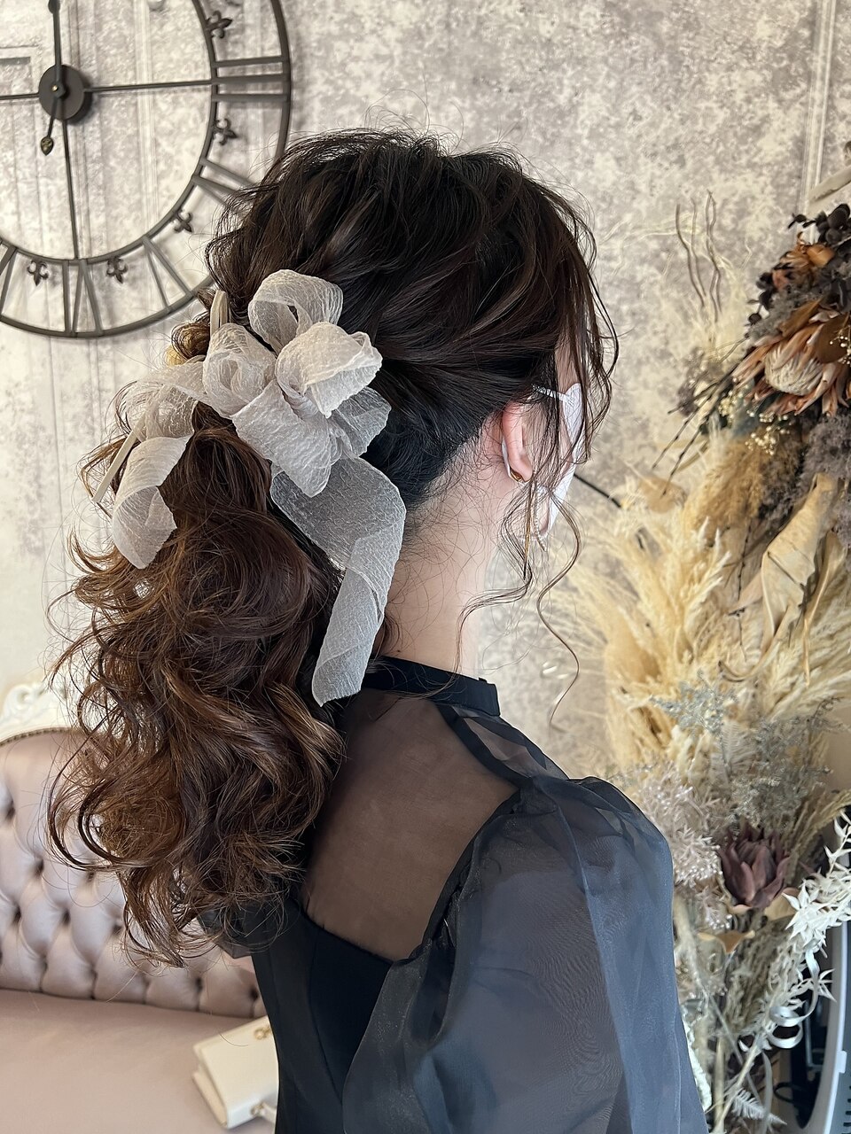 ポニーテール（大阪梅田茶屋町ヘアセット専門店Achieve m+