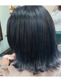 バレイヤージュ風ハイライト